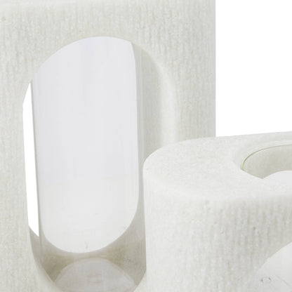 Arteriors Home Emilie Vases, Set of 2 Ivory, Clear