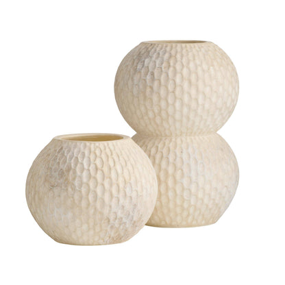 Arteriors Home Kayli Vases, Set of 2 Egg Shell