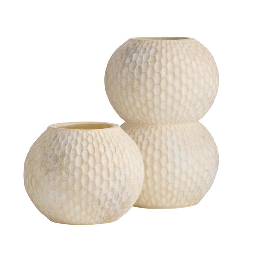 Arteriors Home Kayli Vases, Set of 2 Egg Shell