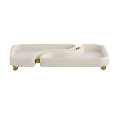 Arteriors Home Lily Tray Ivory
