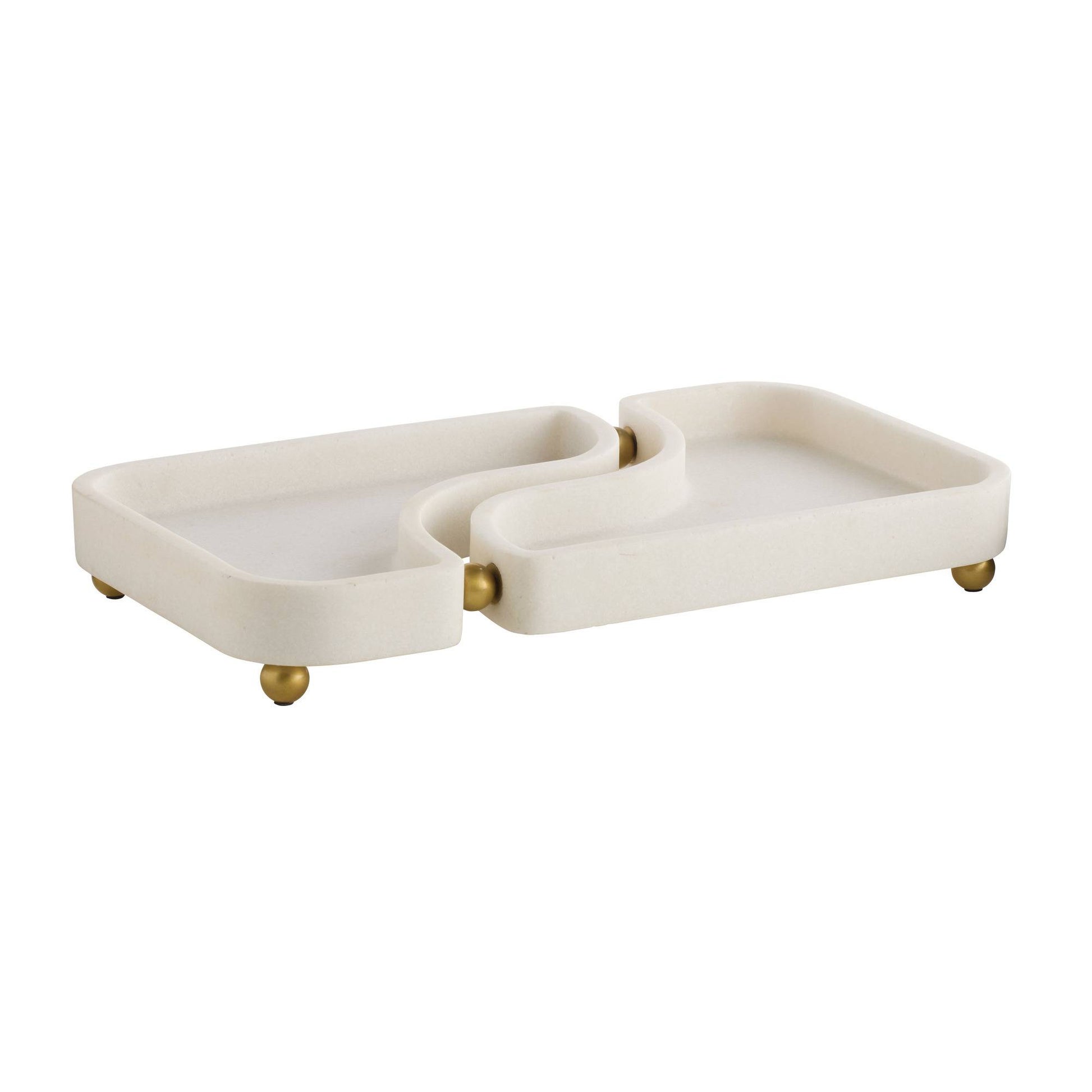 Arteriors Home Lily Tray Ivory