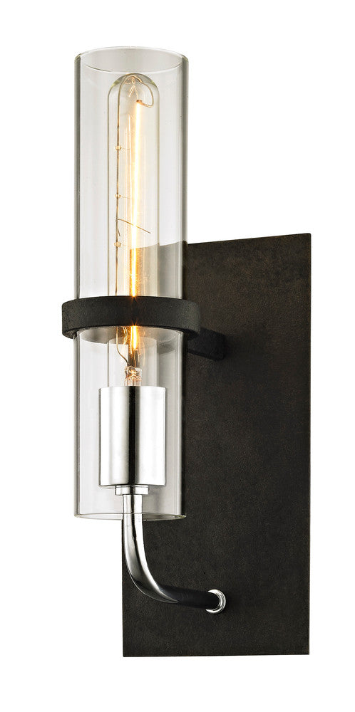 Troy Xavier Wall Sconce Black, Vintage Iron