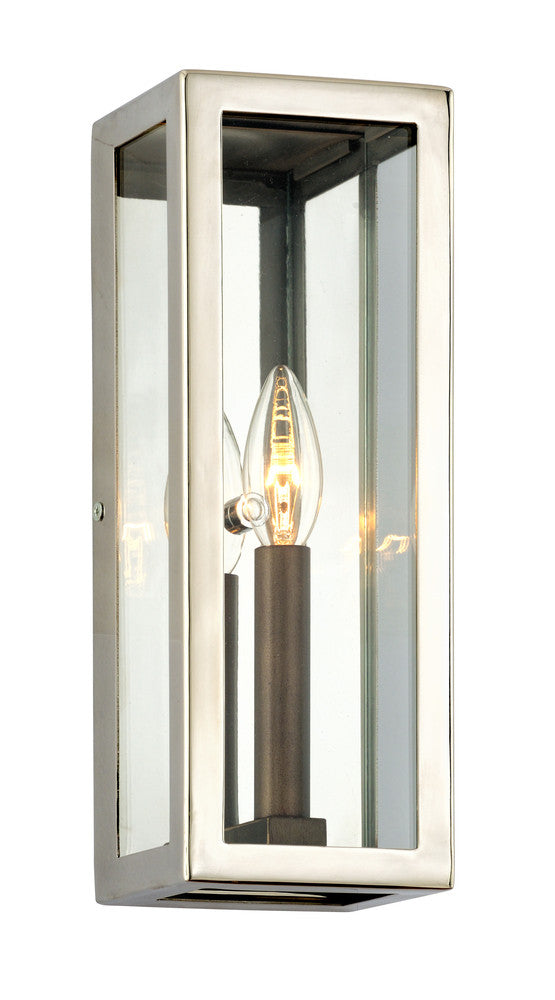Troy Morgan Wall Sconce Bronze, Bronze, Polished Stainless Steel