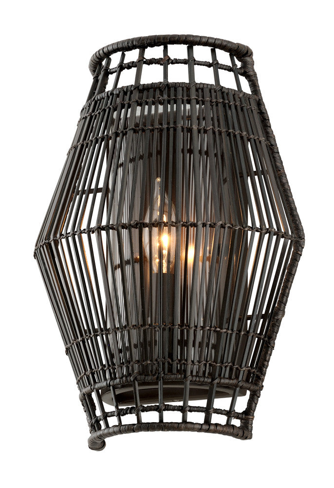 Troy Hunters Point Wall Sconce Brown, Espresso