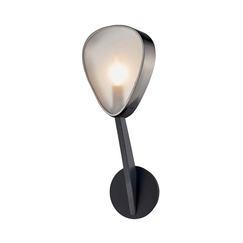Troy Allisio Wall Sconce Carbide Black, Black Chrome