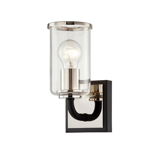 Troy Aeon Vanity Light Carbide Black, Polished Nickel