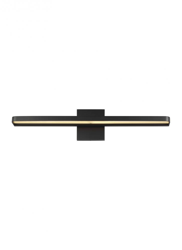 Visual Comfort Modern Banda Bath Vanity Black, Matte Black
