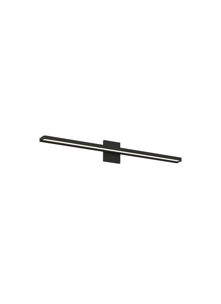 Visual Comfort Modern Banda Bath Vanity Black, Matte Black