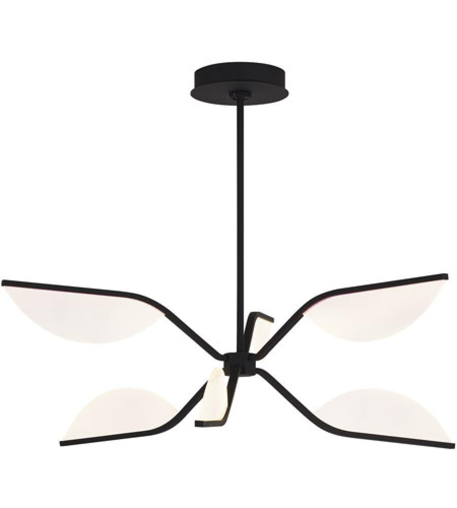 Visual Comfort Modern Belterra Flushmount/Chandelier Black
