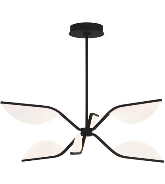 Visual Comfort Modern Belterra Flushmount/Chandelier Black