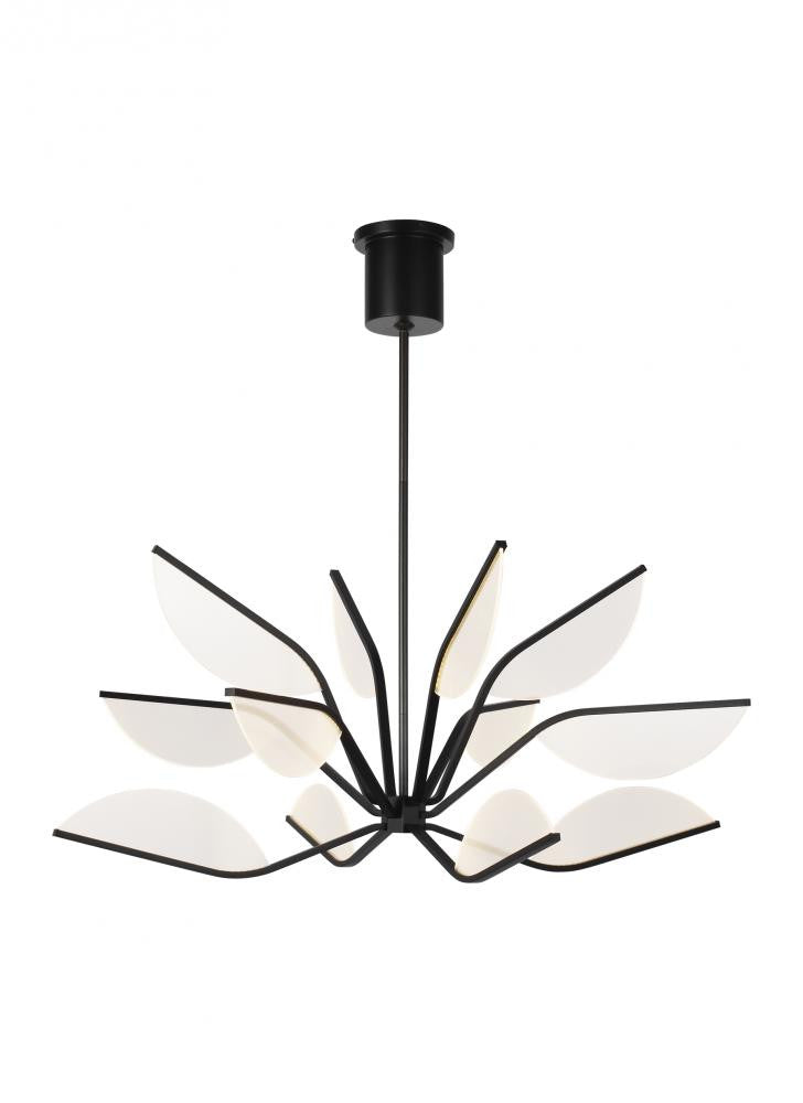 Visual Comfort Modern Belterra Chandelier Black, Matte Black
