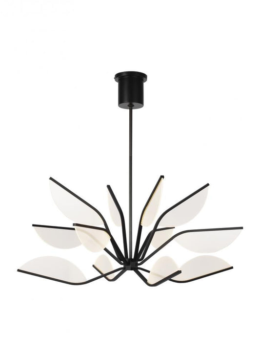 Visual Comfort Modern Belterra Chandelier Black, Matte Black