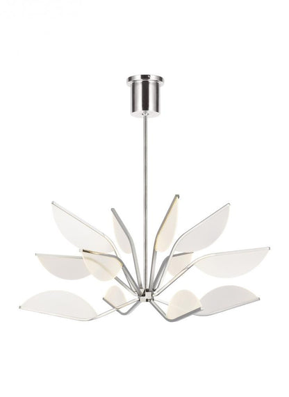 Visual Comfort Modern Belterra Chandelier Polished Nickel
