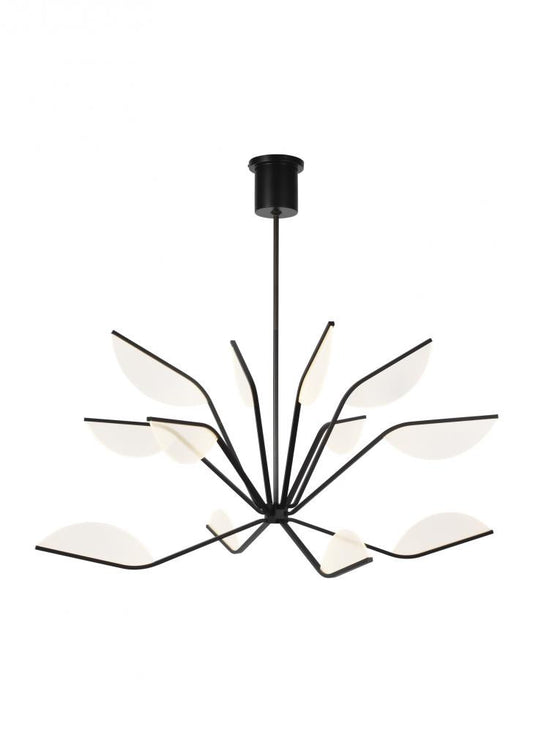 Visual Comfort Modern Belterra Chandelier Black, Matte Black