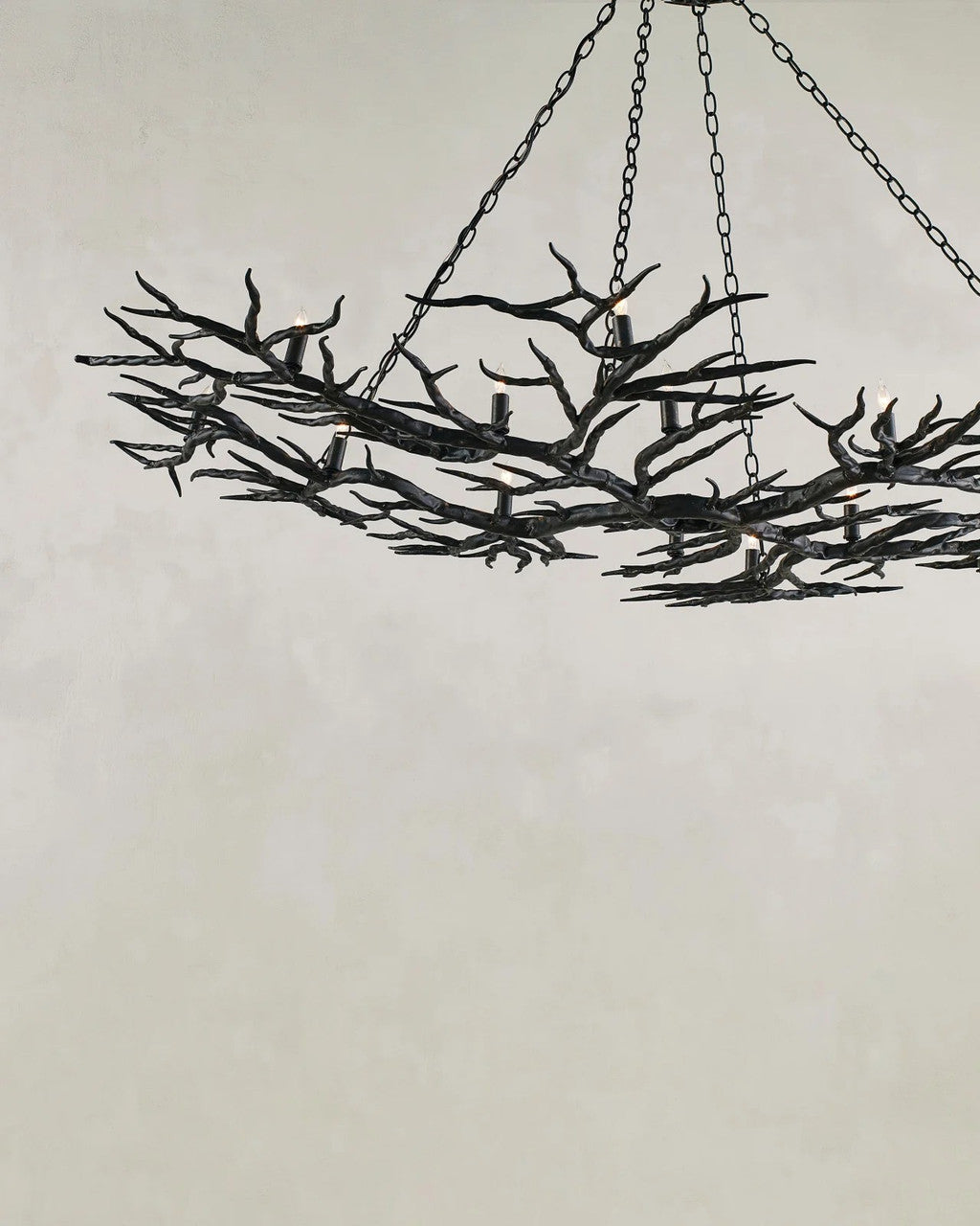 Rainforest Bronze Chandelier, Currey and Company (9007 97Z7)