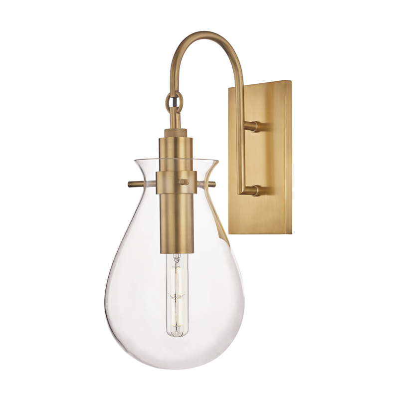 Hudson Valley Ivy Wall Sconce Antique Brass