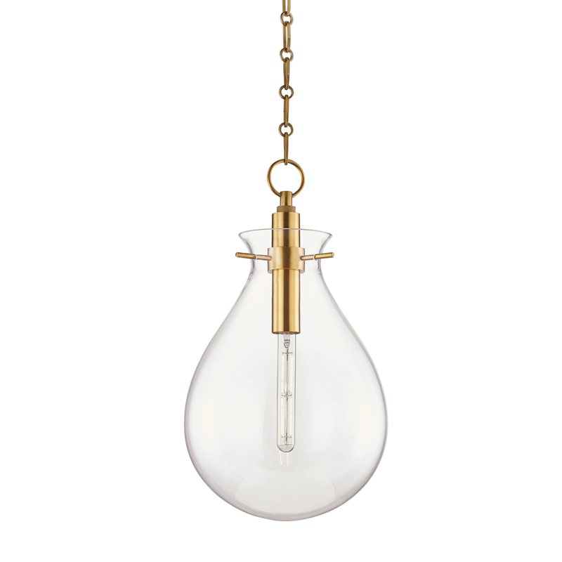 Hudson Valley Ivy Pendant Antique Brass
