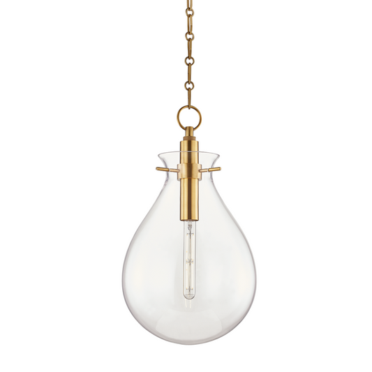 Hudson Valley Ivy Pendant Antique Brass