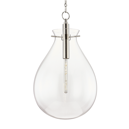 Hudson Valley Ivy Pendant Polished Nickel