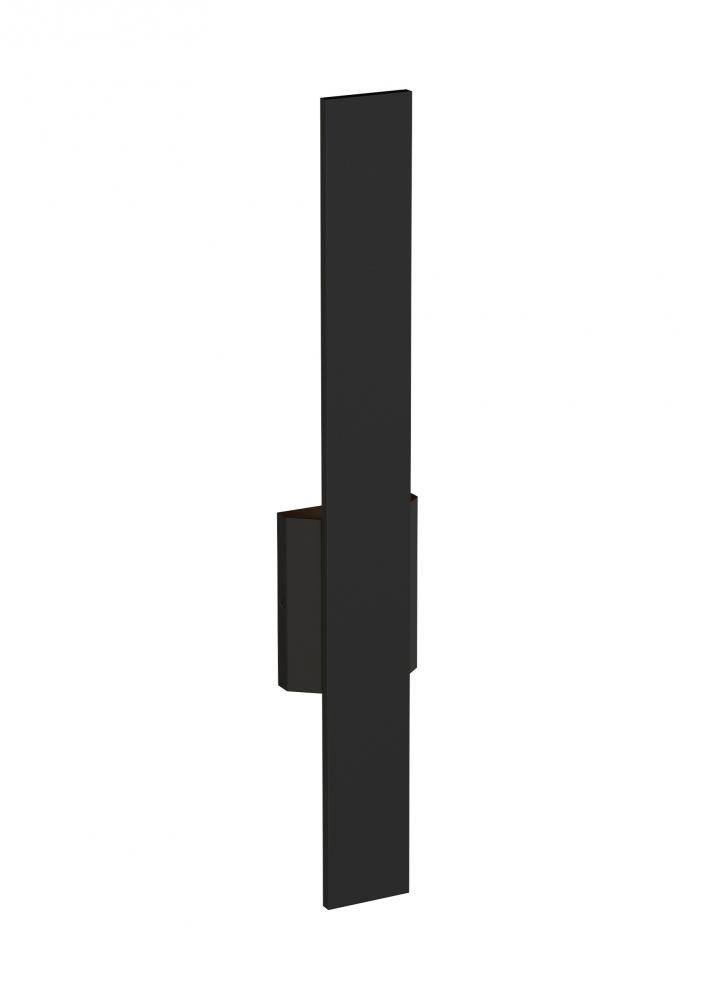 Visual Comfort Modern Blade Outdoor Wall Sconce Black