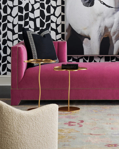 Fleur Large Gold Accent Table, Currey and Company (4000-0068 NKG2)
