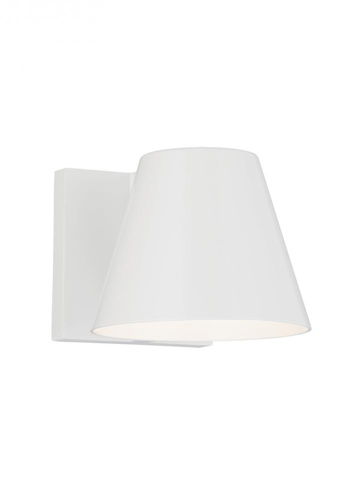 Visual Comfort Modern Bowman Outdoor Wall Sconce White