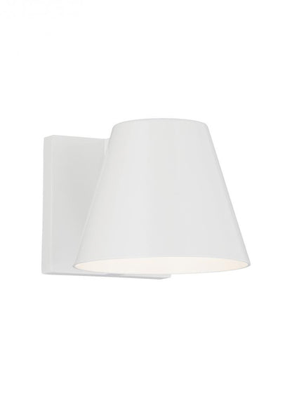 Visual Comfort Modern Bowman Outdoor Wall Sconce White