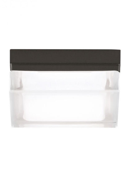 Boxie Outdoor Flush Mount, 1-Light, LED, Antique Bronze, 5.5"W (700BXSZ-LED3 703TDTF)
