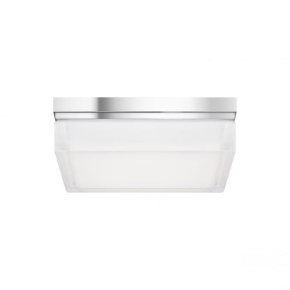 Visual Comfort Modern Boxie Large Flush Mount Chrome