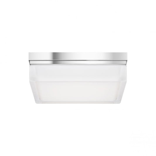Visual Comfort Modern Boxie Large Flush Mount Chrome
