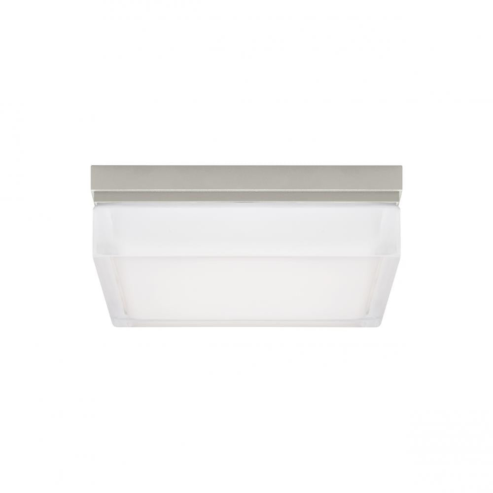 Visual Comfort Modern Boxie Outdoor Flush Mount Bronze, Antique Bronze