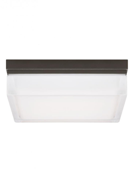 Visual Comfort Modern Boxie Outdoor Wall/Flush Mount Bronze