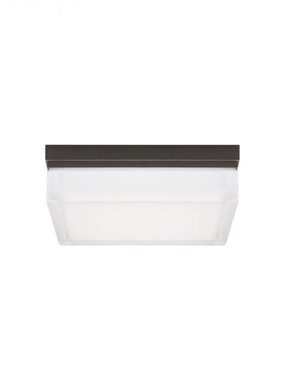 Visual Comfort Modern Boxie Outdoor Wall/Flush Mount Bronze