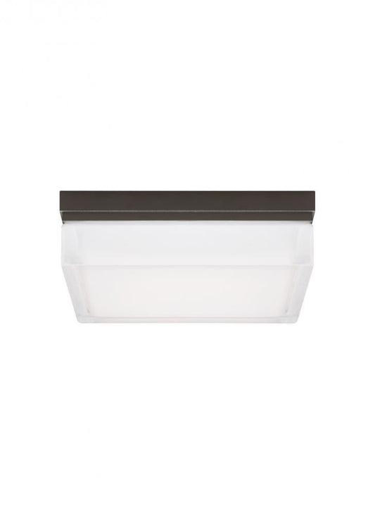 Visual Comfort Modern Boxie Outdoor Wall/Flush Mount Bronze