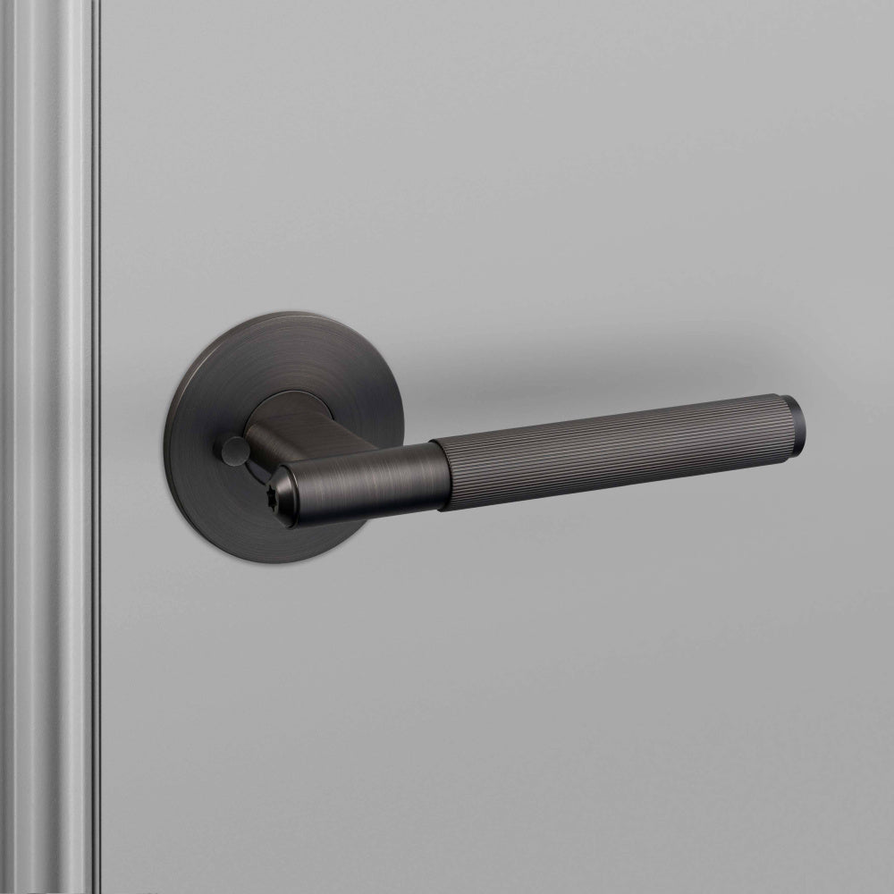 Door Handle - Privacy, Linear, Smoked Bronze