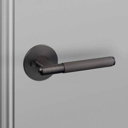 Door Handle - Privacy, Linear, Smoked Bronze