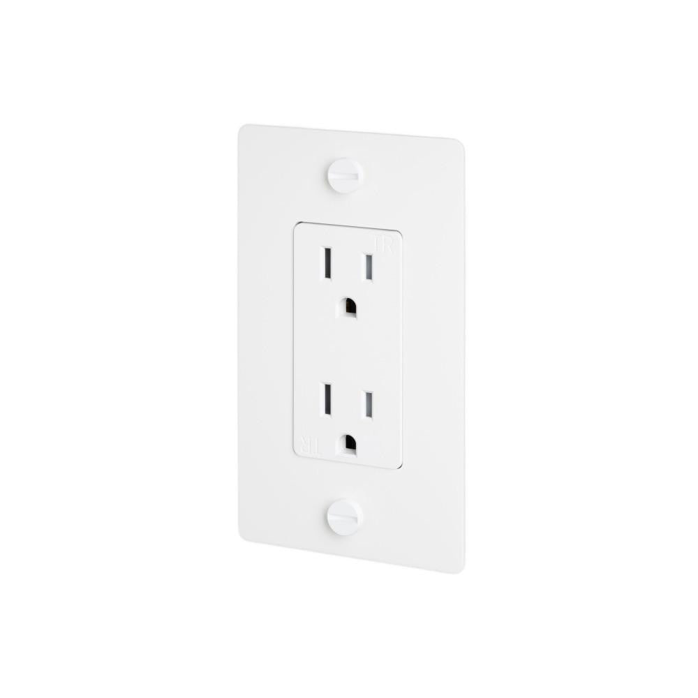 Buster + Punch Buster + Punch 1G Duplex Outlet White