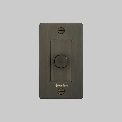 Buster + Punch 1G Incandescent Dimmer Switch, With Logo, Smoked Bronze