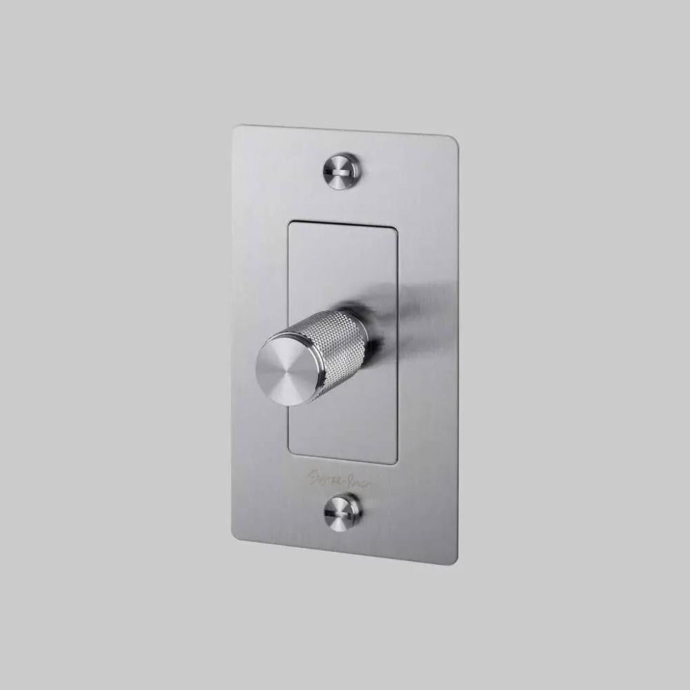 Buster + Punch 1G Incandescent Dimmer Switch, With Logo, Steel