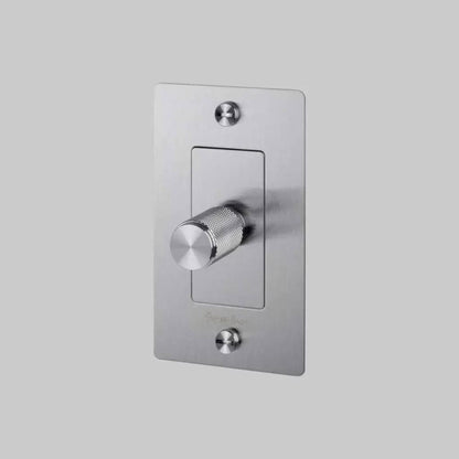 Buster + Punch 1G Incandescent Dimmer Switch, With Logo, Steel