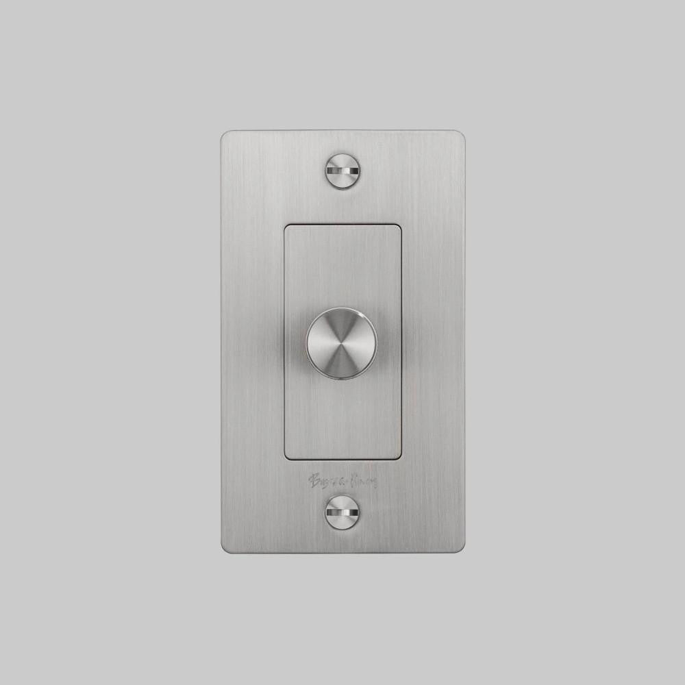 Buster + Punch 1G Incandescent Dimmer Switch, With Logo, Steel