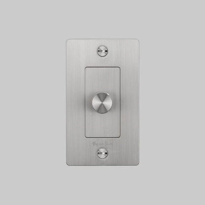 Buster + Punch 1G Incandescent Dimmer Switch, With Logo, Steel