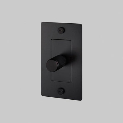 Buster + Punch 1G Incandescent Dimmer Switch, Without Logo, Black