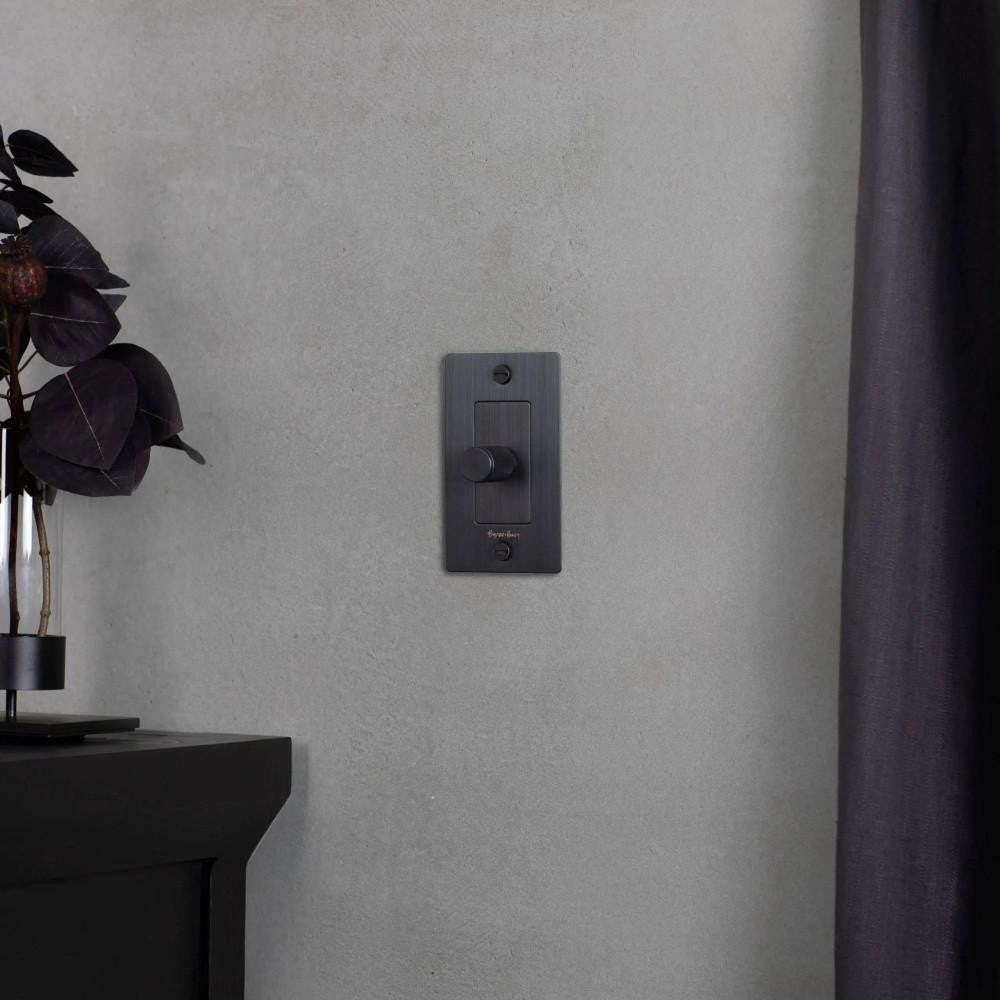 Buster + Punch 1G Incandescent Dimmer Switch, Without Logo, Smoked Bronze