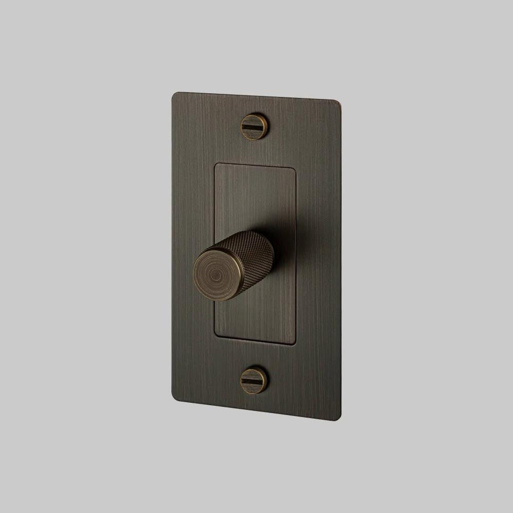 Buster + Punch 1G Incandescent Dimmer Switch, Without Logo, Smoked Bronze