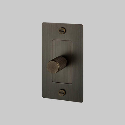 Buster + Punch 1G Incandescent Dimmer Switch, Without Logo, Smoked Bronze