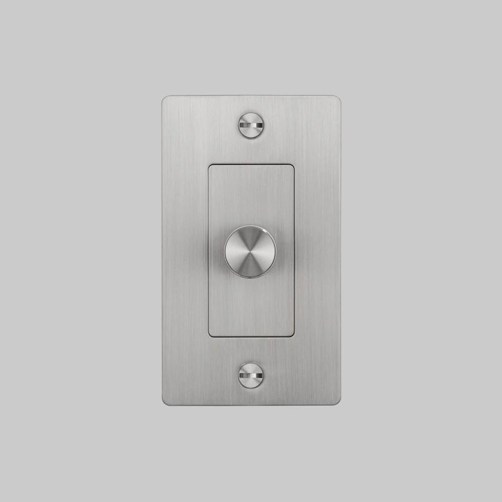 Buster + Punch 1G Incandescent Dimmer Switch, Without Logo, Steel