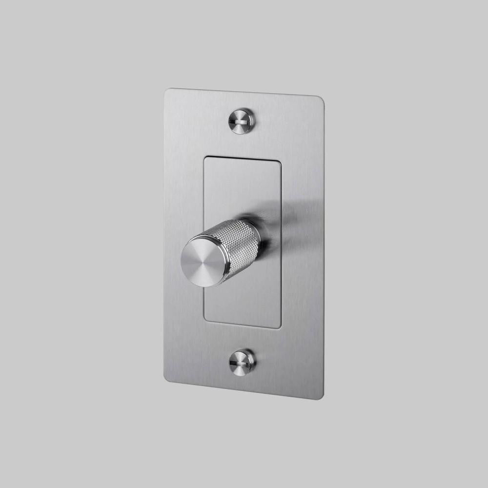 Buster + Punch 1G Incandescent Dimmer Switch, Without Logo, Steel
