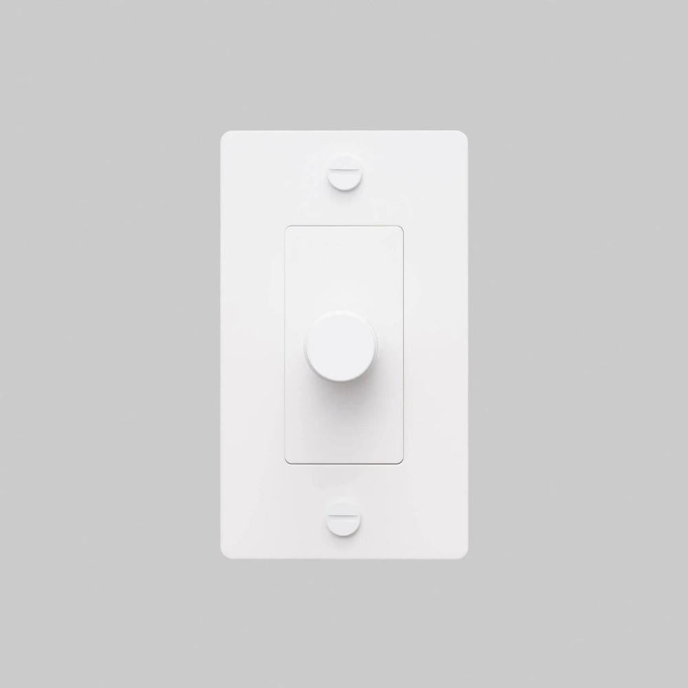 Buster + Punch 1G Incandescent Dimmer Switch, Without Logo, White