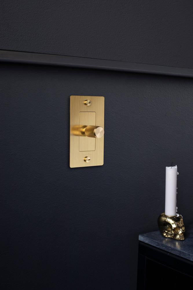 Buster + Punch 1G Metal Dimmer, Logo, Brass